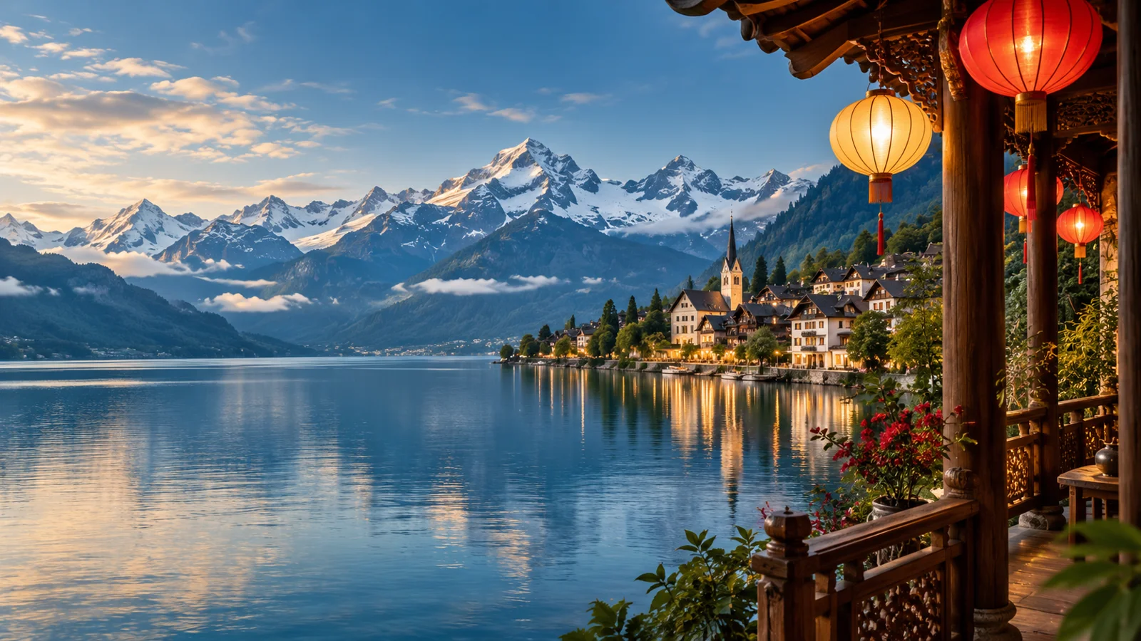Paysage suisse, illustration